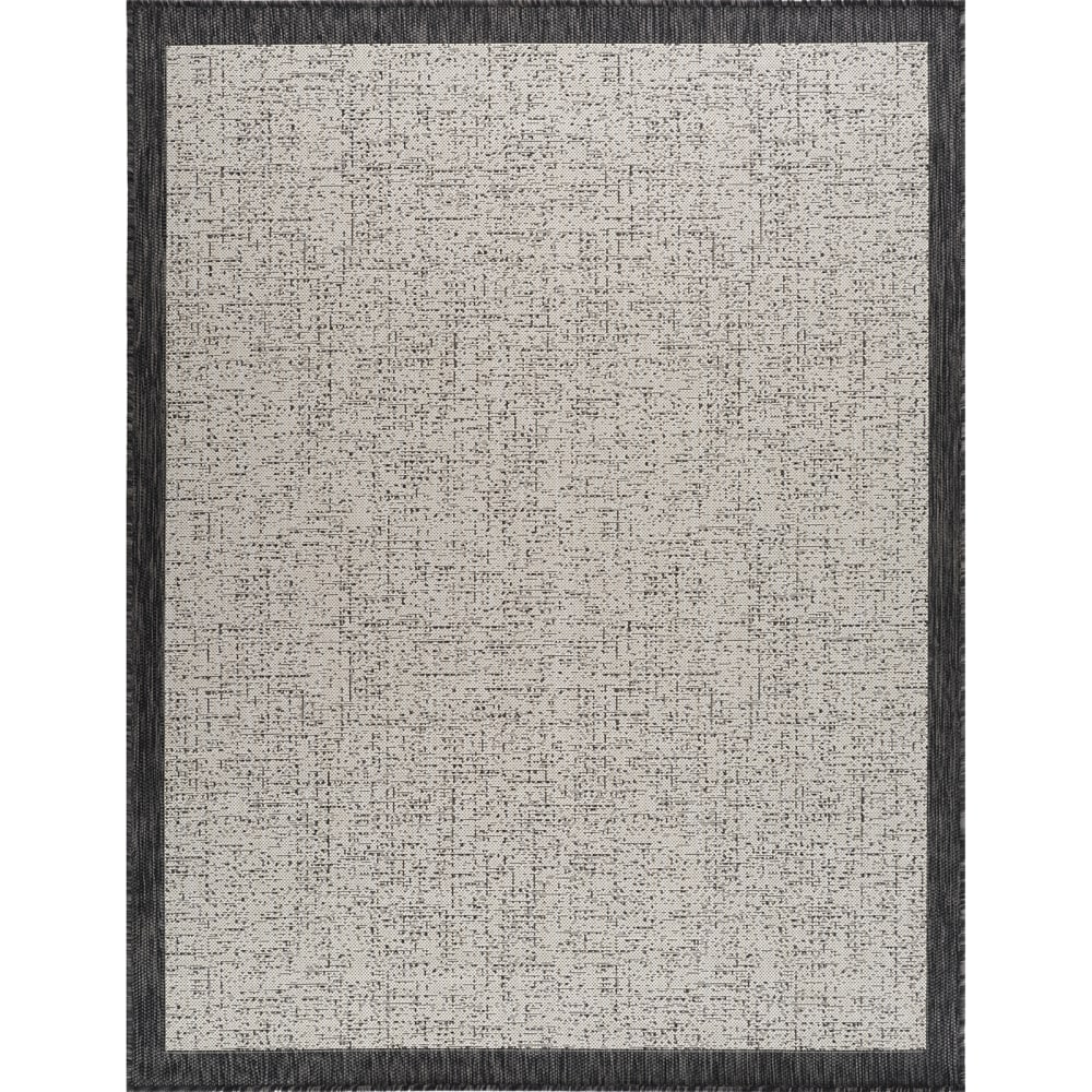 Tapis d'Extérieur/Intérieur Noir/Ivoire 200x275