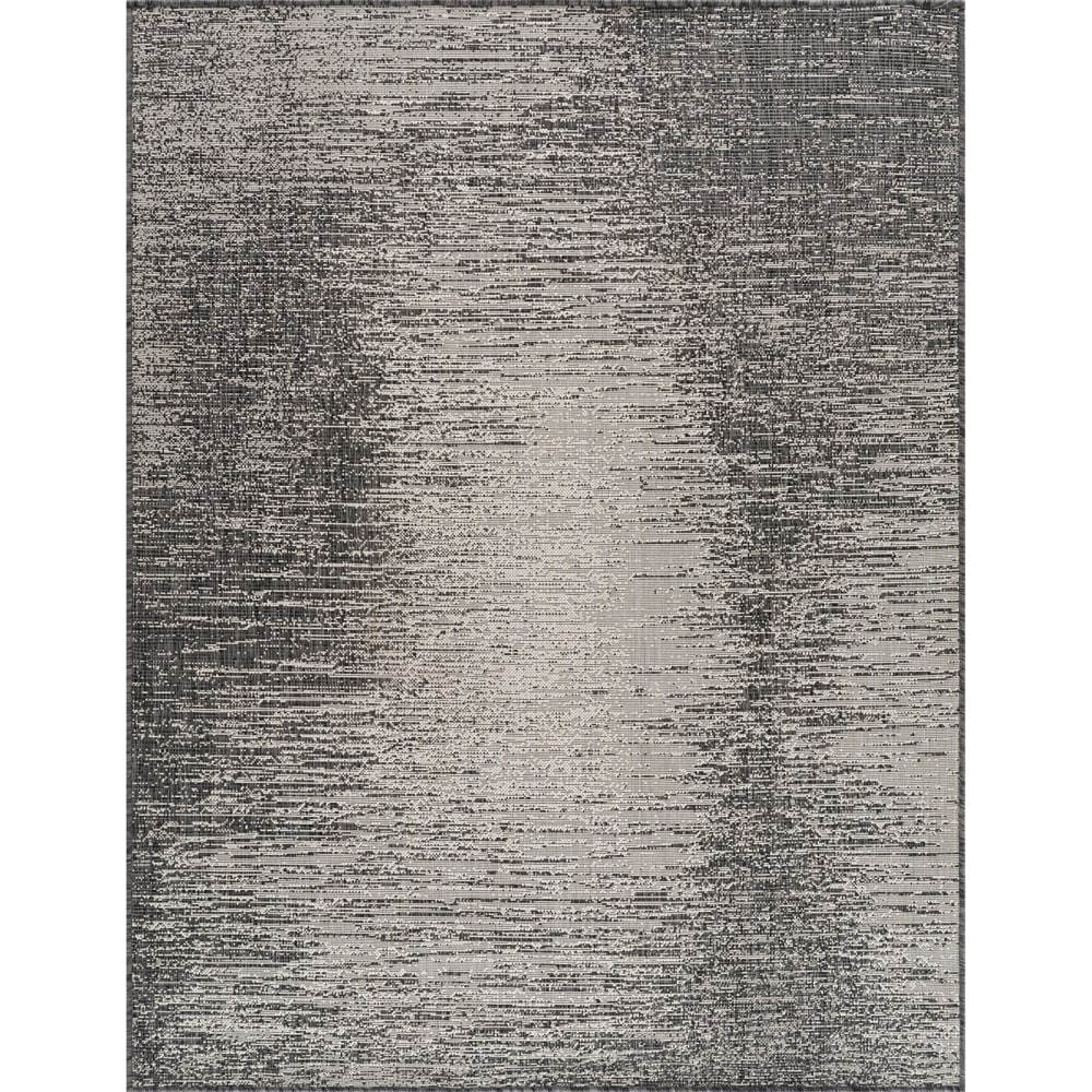 Tapis d'Extérieur/Intérieur Noir/Ivoire 160x213