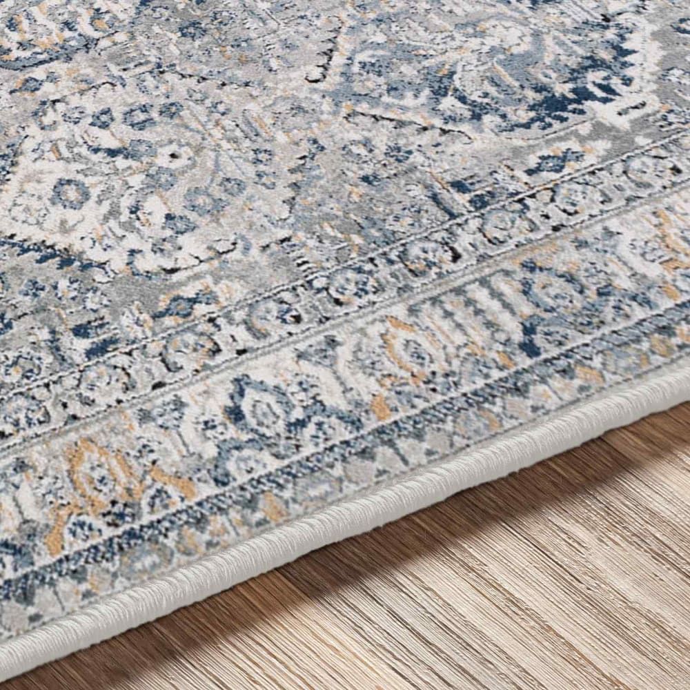 Tapis vintage oriental bleu 200x275 — vue 4