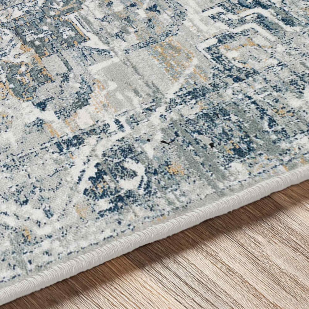 Tapis vintage oriental bleu 200x275 — vue 4