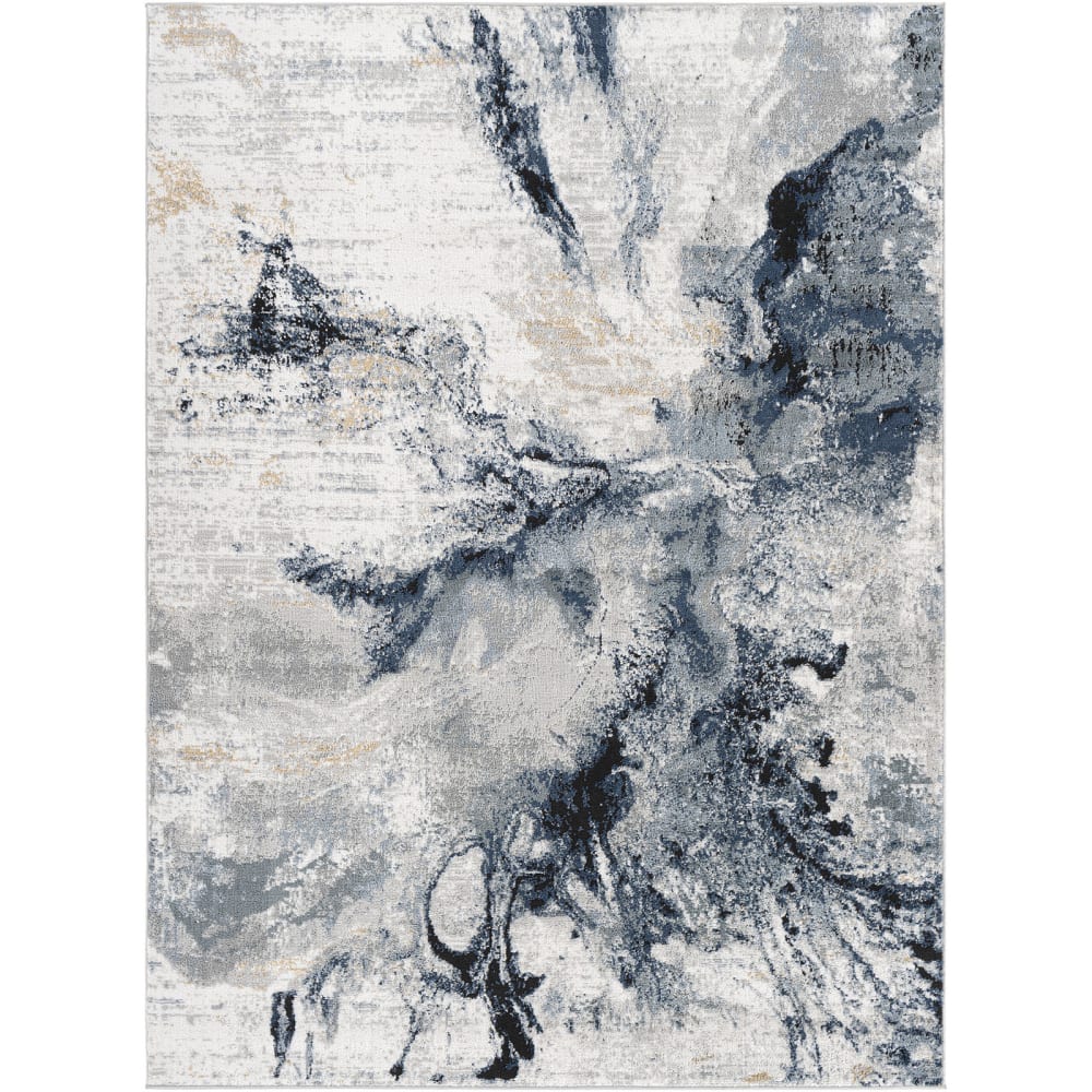 Tapis Abstrait Moderne Bleu/Gris 120x170