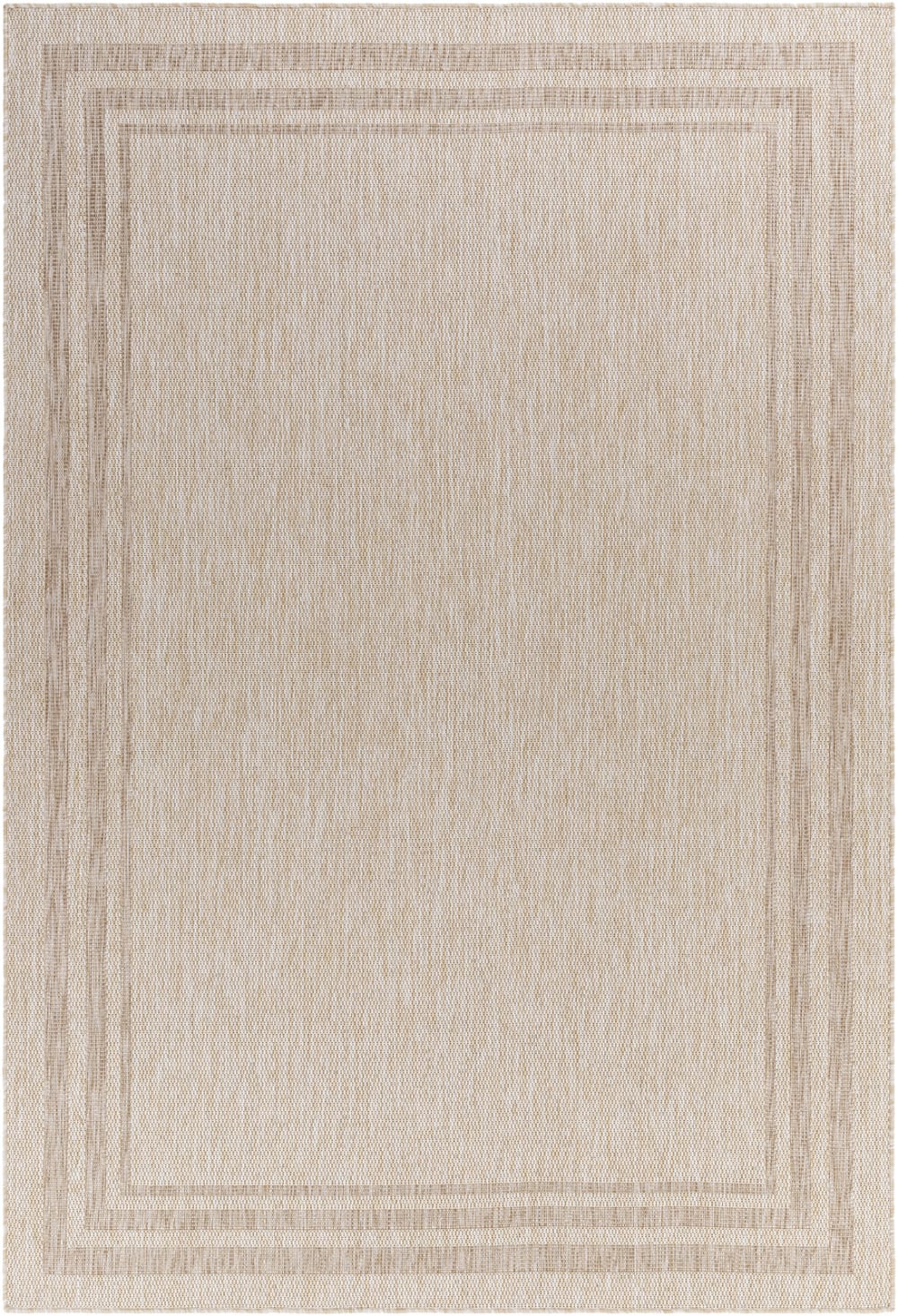 Tapis d'Extérieur/Intérieur Aspect Jute Beige/Ivoire 200x275