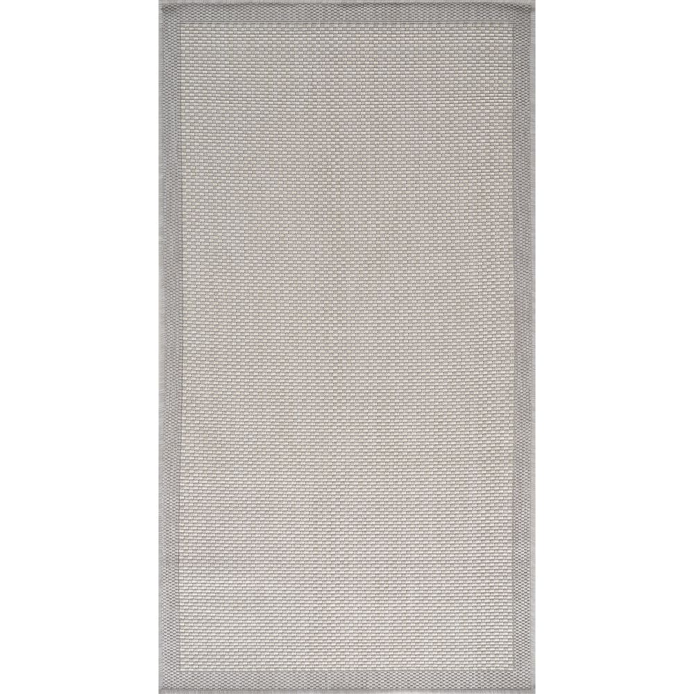 Tapis d'Extérieur/Intérieur Gris/Ivoire 80x150