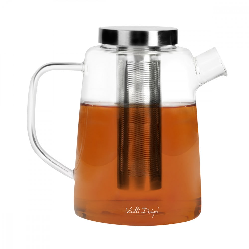 Infuseur à thé 1.5l en verre transparent