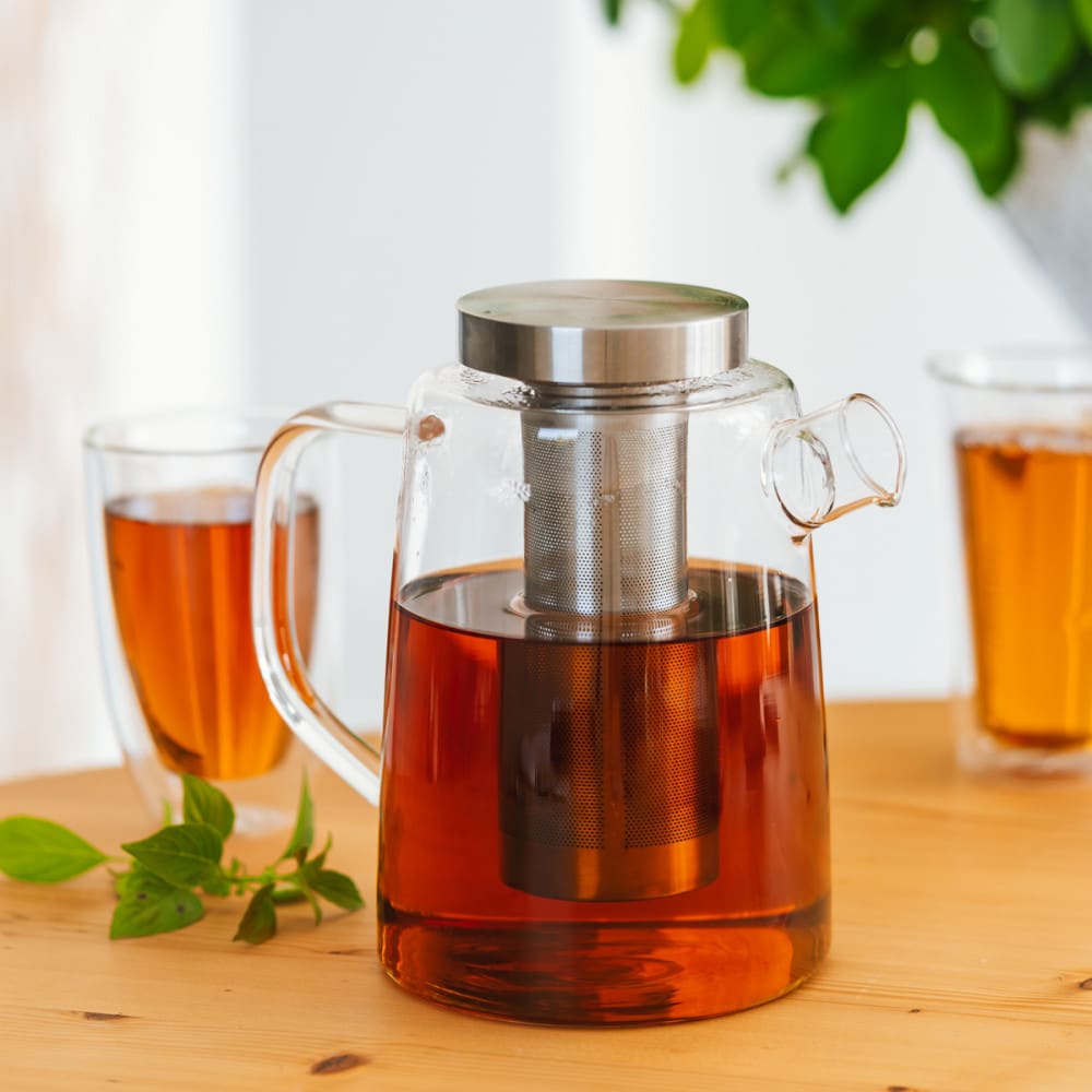 Infuseur à thé 1.5l en verre transparent - Maisons du Monde