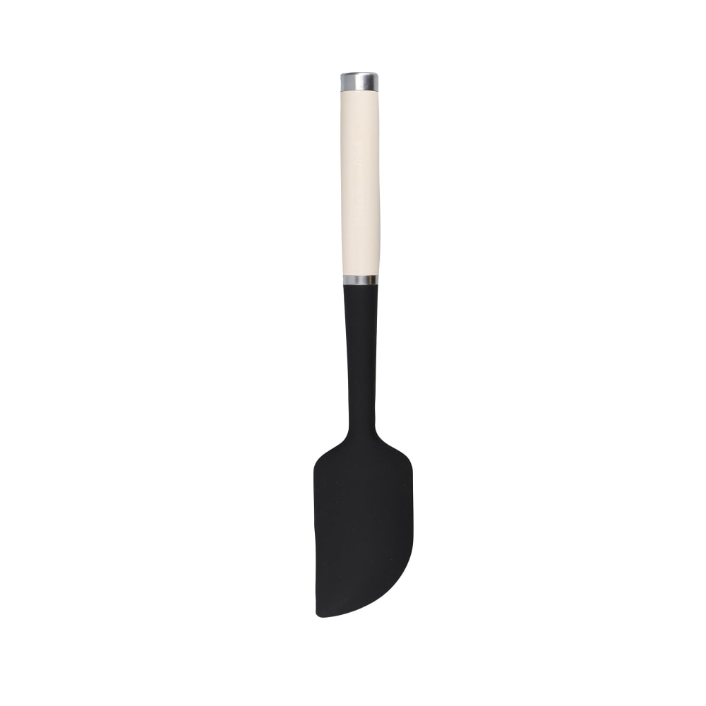 Lengua de cocina curvada de silicona, crema