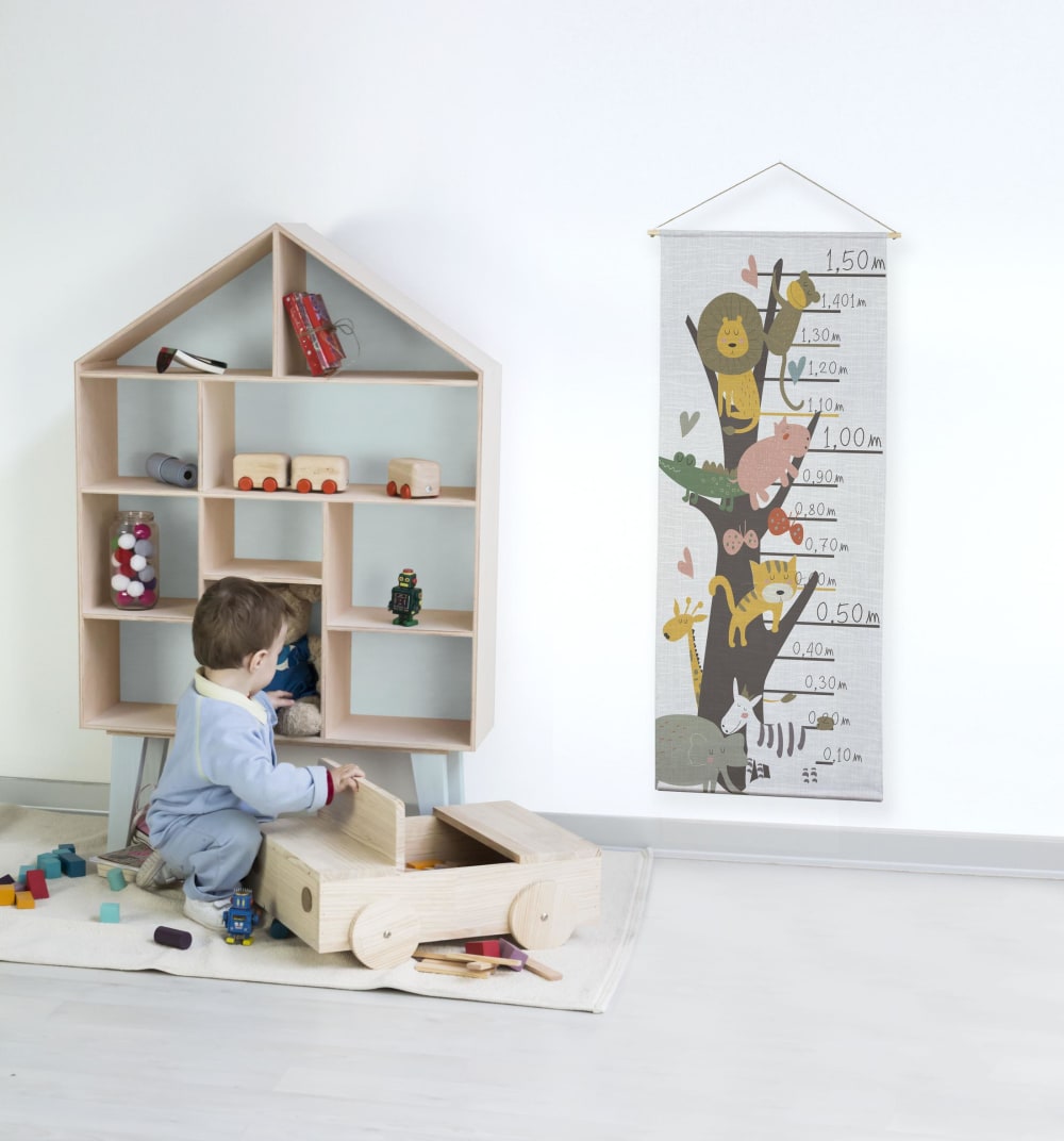 Metro Medidor estatura mural textil Arbol de animales - Maisons du Monde