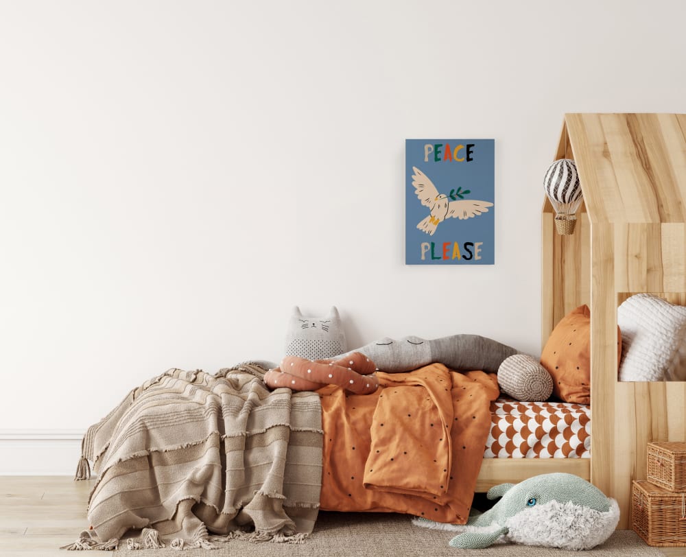 Lienzo 60x40 impresión Paz por favor - Maisons du Monde