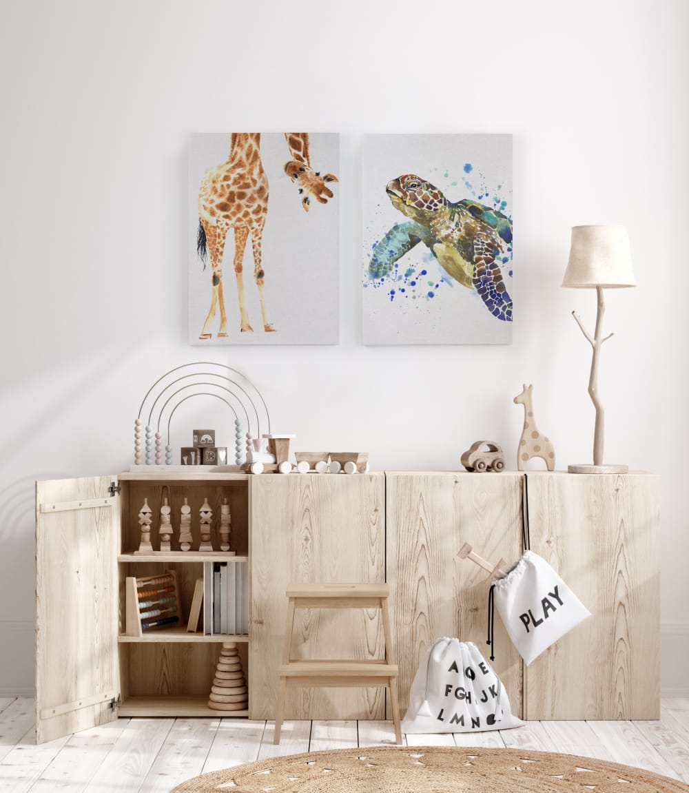 Lienzo 60x40 impresión Jirafa - Maisons du Monde