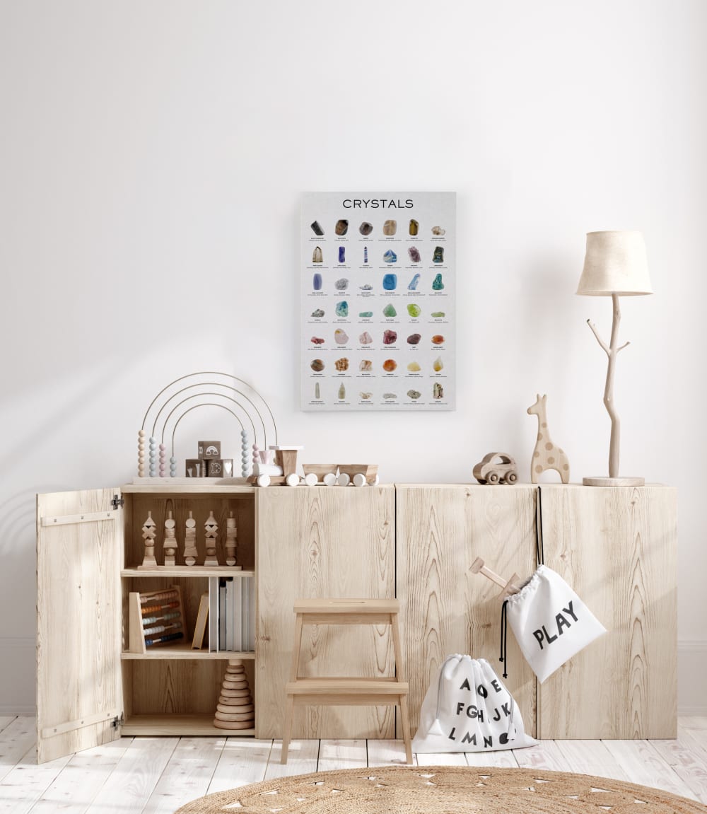 Peinture sur toile 60x40 Imprimé Cristaux - Maisons du Monde