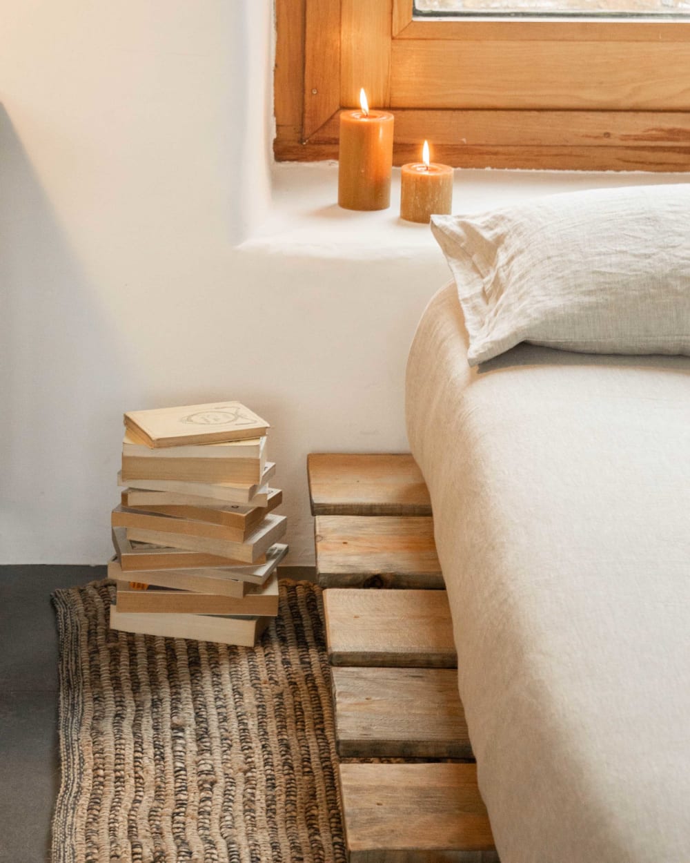 Letto tatami legno recuperato 150x200 cm - Hannun