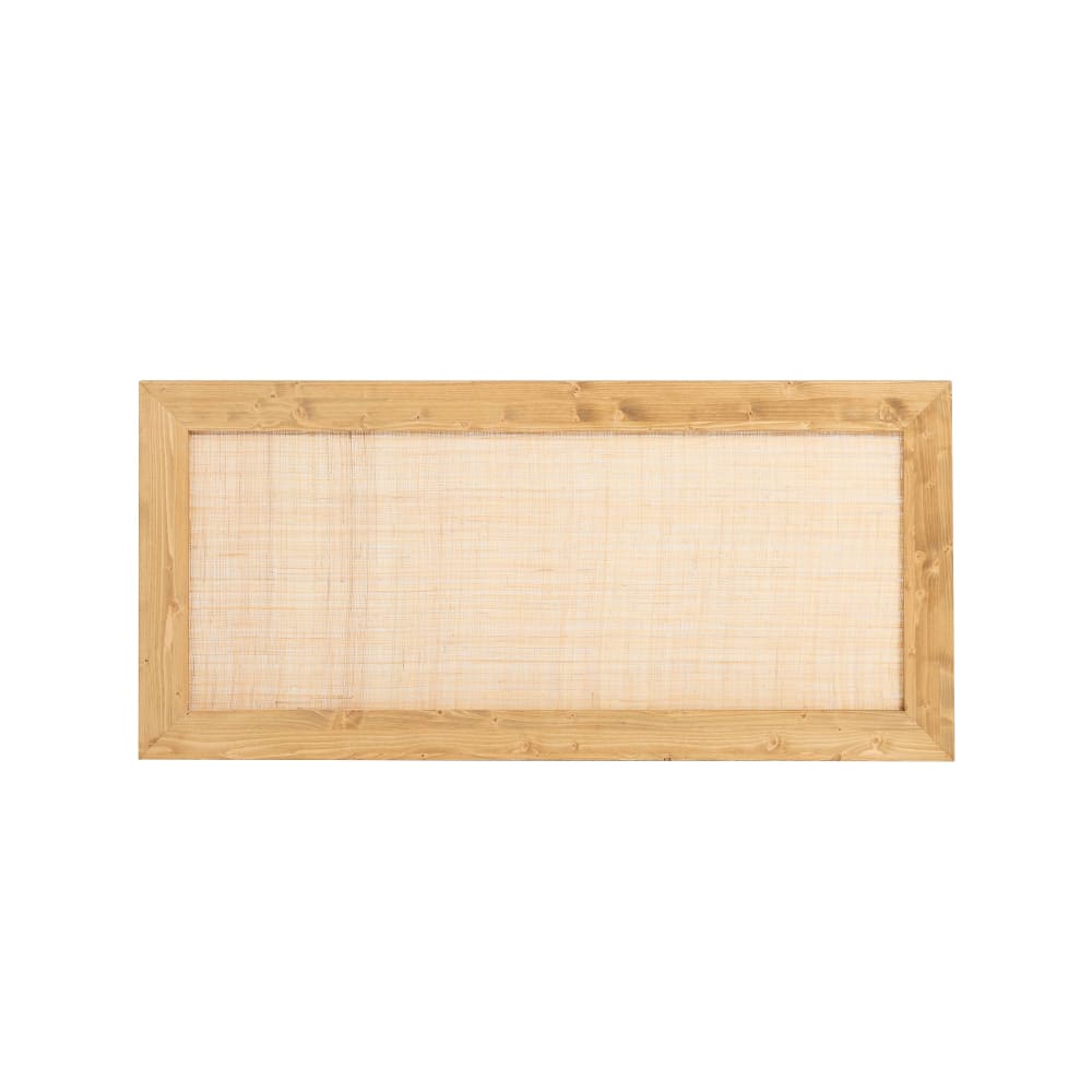 Cabecero de abeto macizo y fibras naturales color natural 150 cm