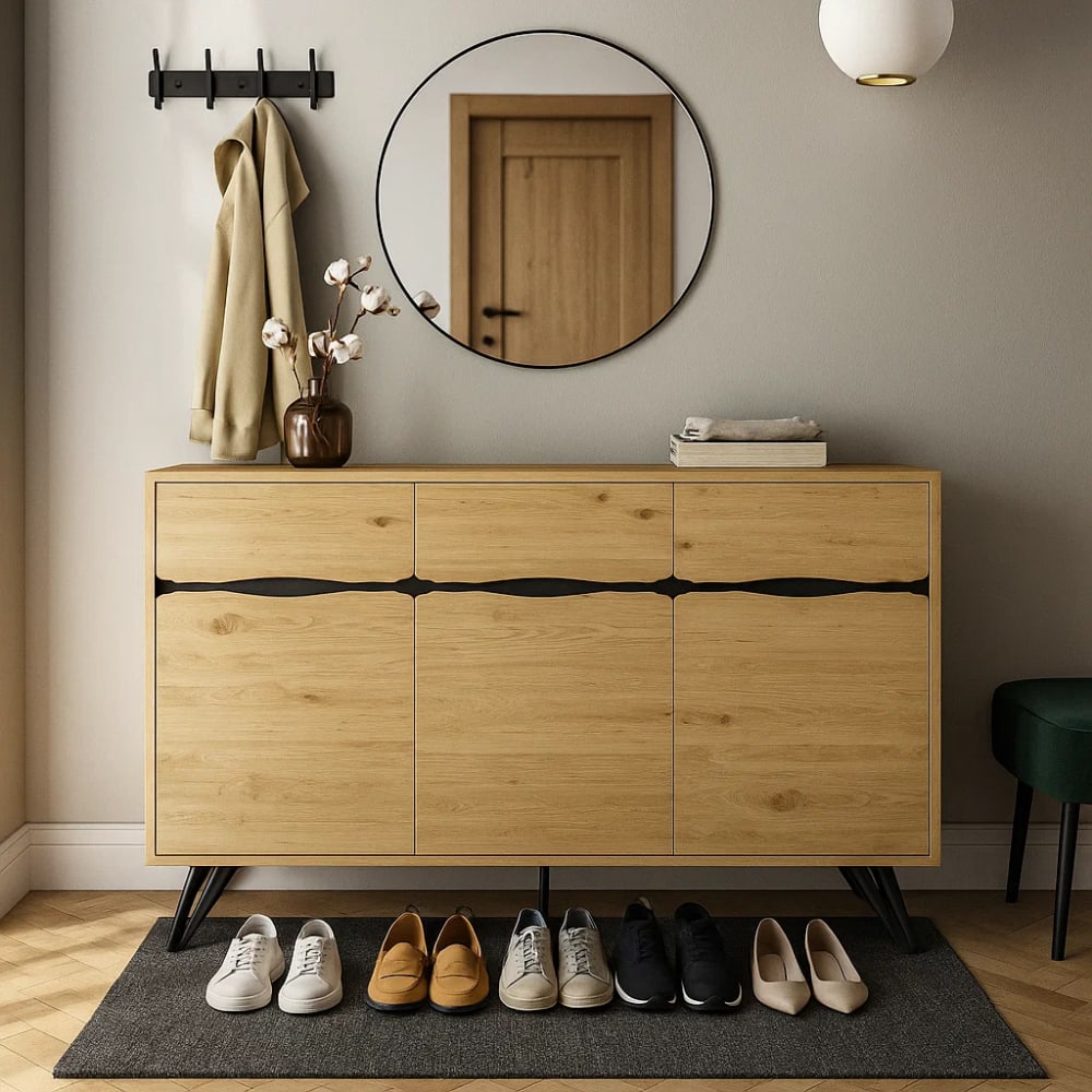 Schuhschrank aus Naturholz mit Stauraum - Maisons Du Monde