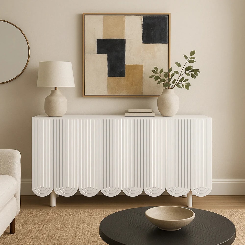 Mobiletto moderno in legno bianco - Urban Meuble