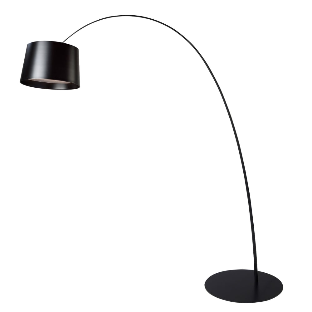 Lampadaire réglable en acier noir