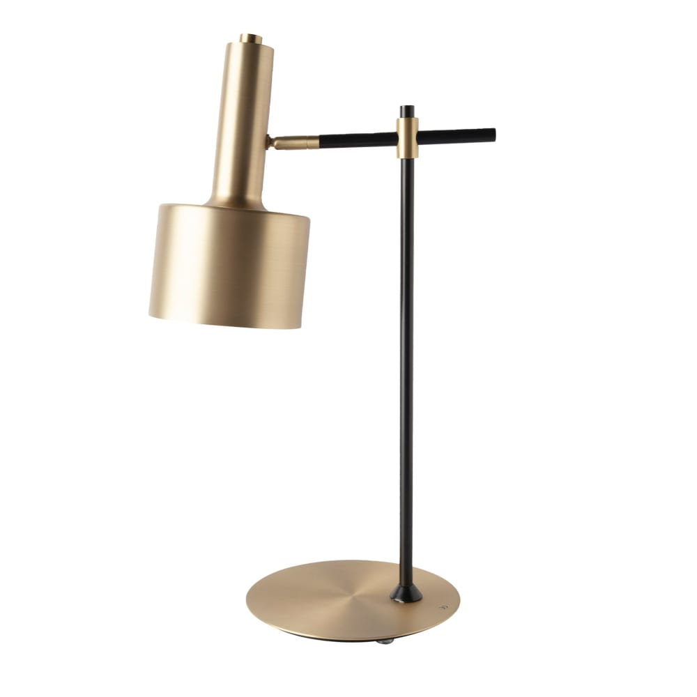 Angel Cerda Tischleuchte aus vergoldetem Aluminium und schwarzem Stahl style modern - Aluminium