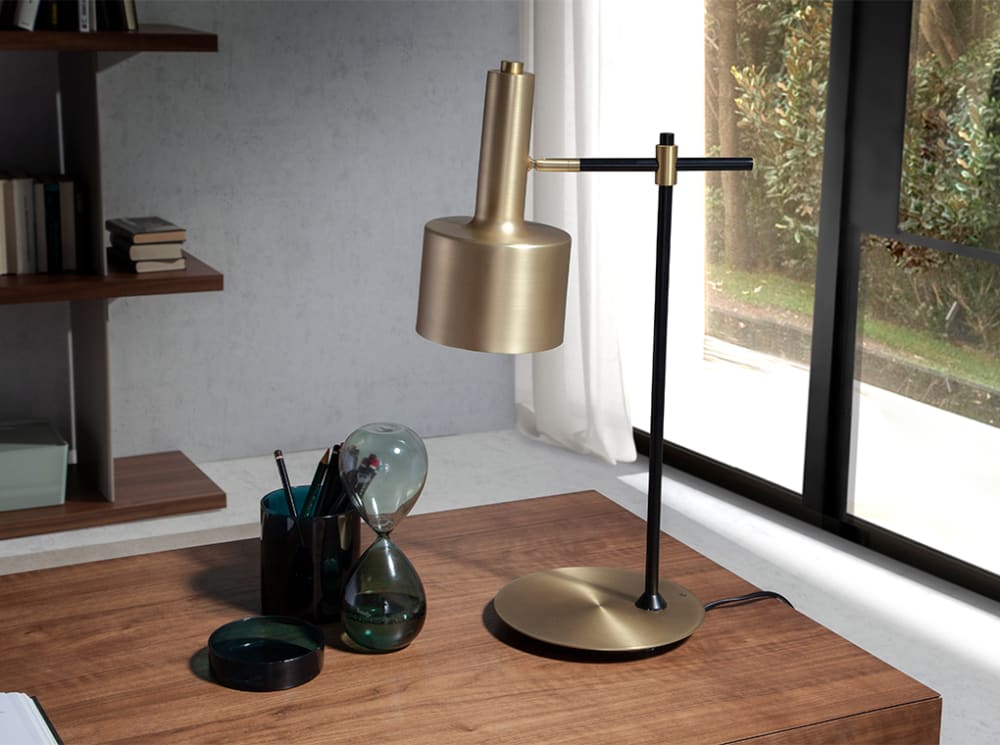 Tischleuchte in Gold und Schwarz - Maisons Du Monde