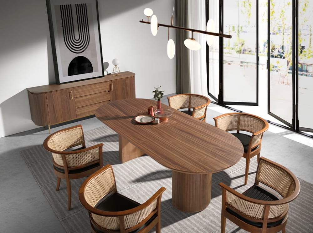 Esstisch Walnuss furniertes Holz - Maisons Du Monde