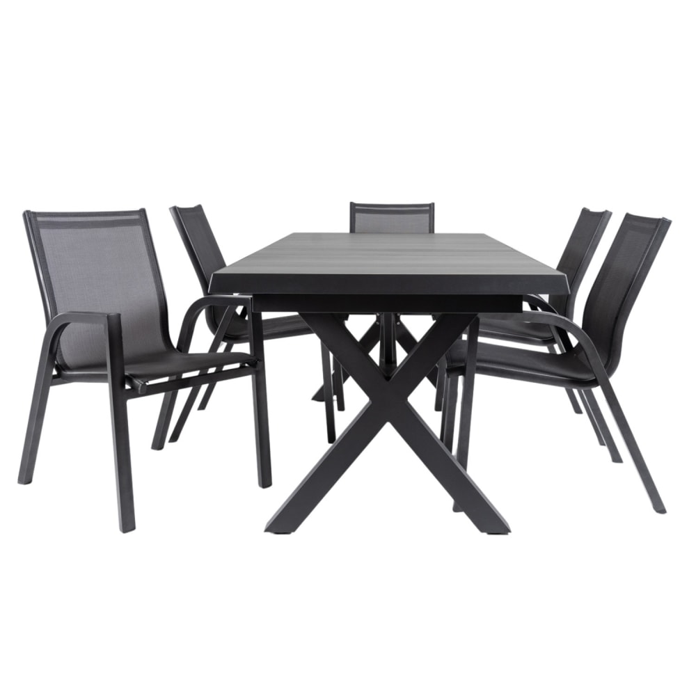Conjunto de mesas y sillas reforzadas para exterior mesa 202 a 264