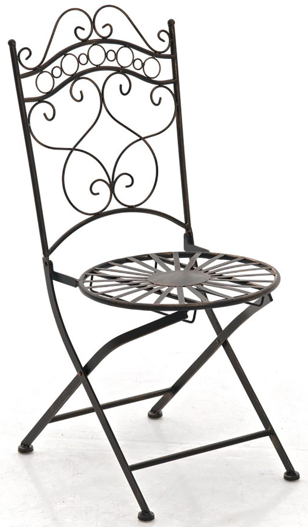 Set giardino con tavolo e 2 sedie in Metallo bronzo - CLP