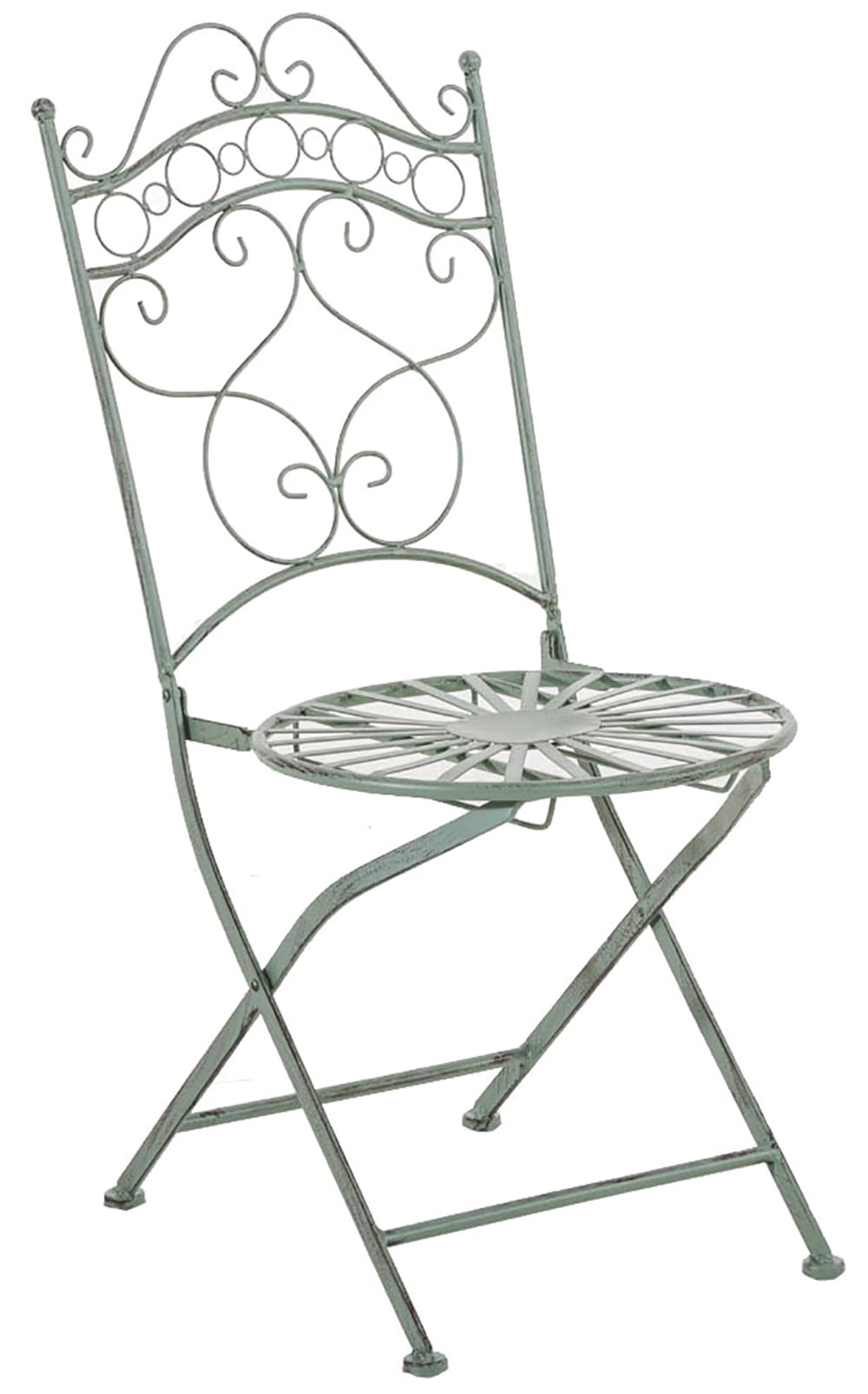 Ensemble table et chaises de jardin en métal Vert antique - Maisons du Monde
