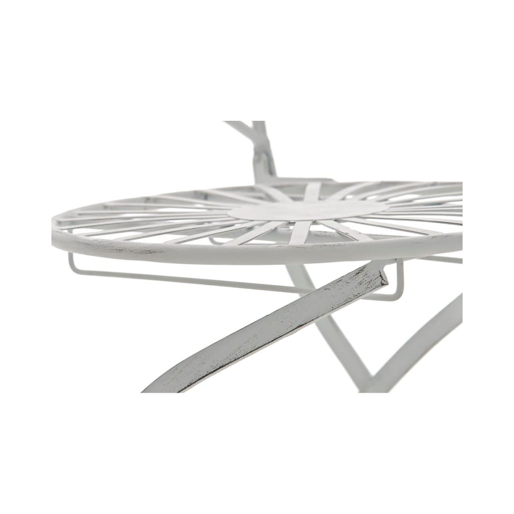 Ensemble table et chaises de jardin en metall Blanc antique - Maisons du Monde