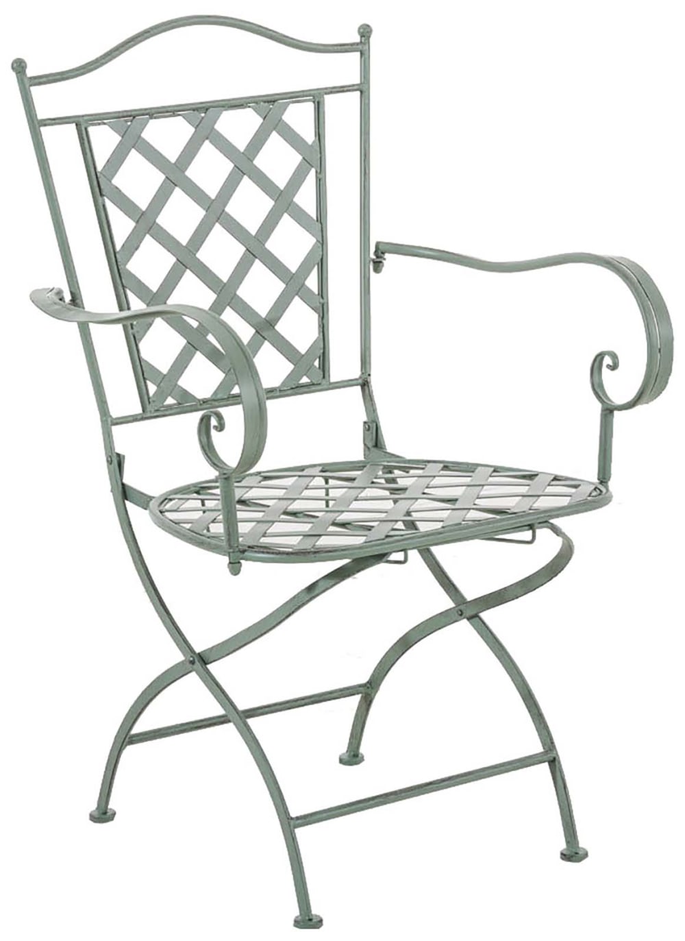 Ensemble table et chaises de jardin en métal Vert antique - Maisons du Monde