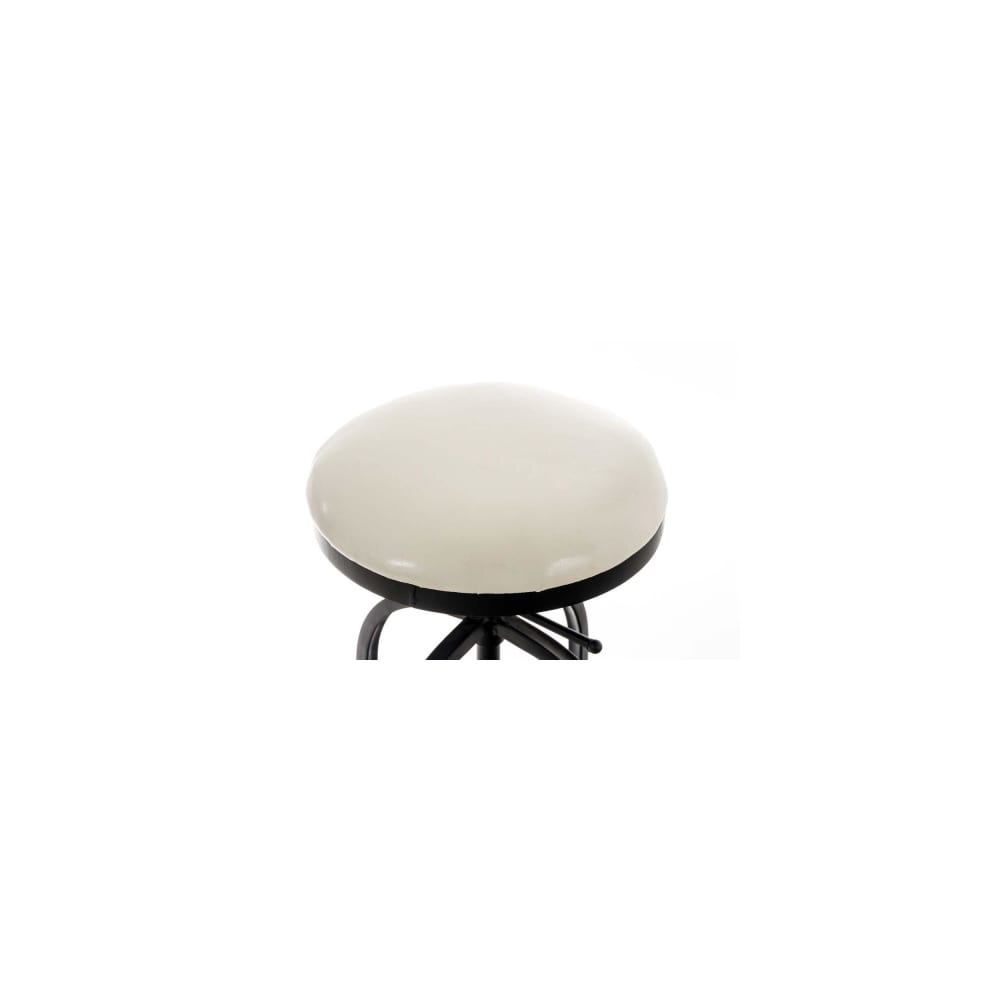 Tabouret de bar industriel réglable en métal Noir