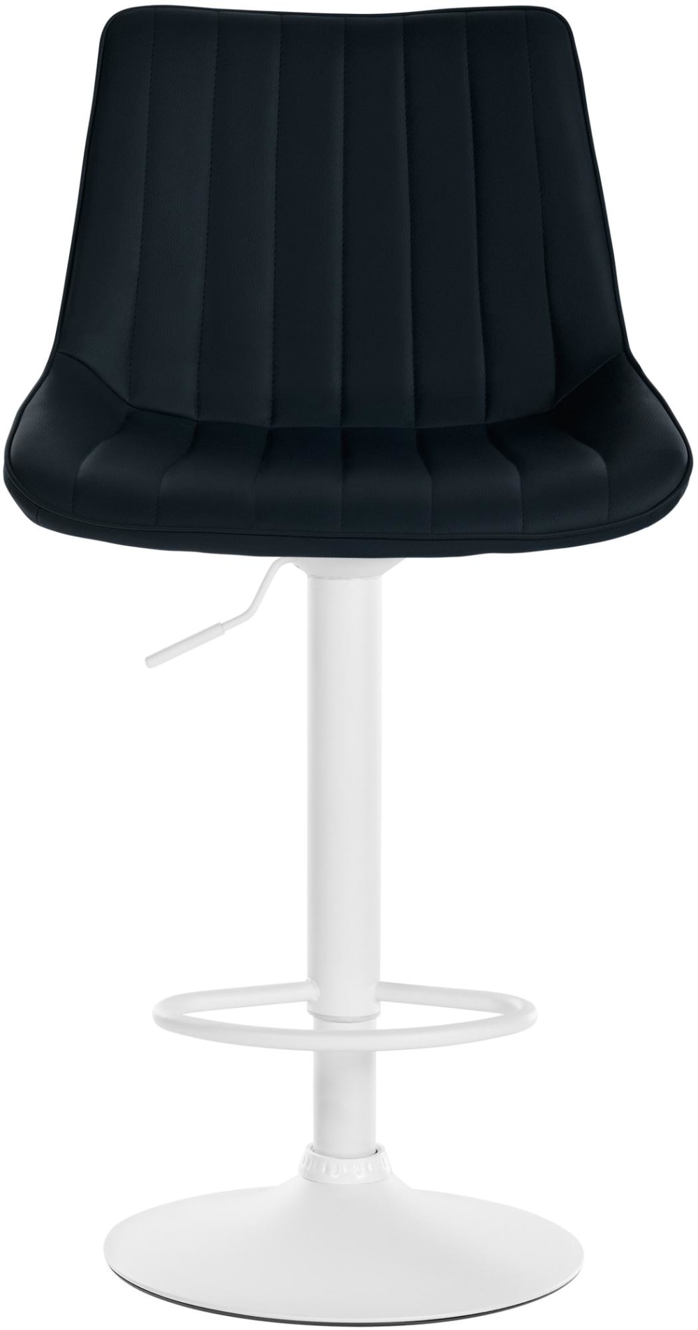 Tabouret de bar similicuir ajustable pivotant pvc et synthetique Noir - Maisons du Monde