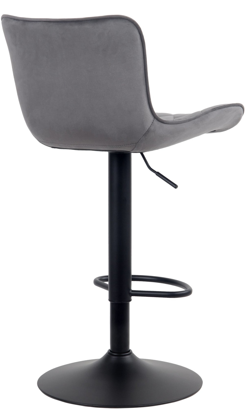 Tabouret de bar ajustable pivotant velours Gris foncé - Maisons du Monde