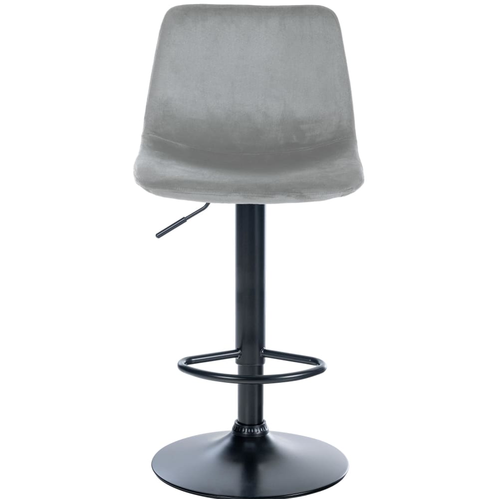 Sgabello da bar regolabile in Velluto Colore grigio - CLP