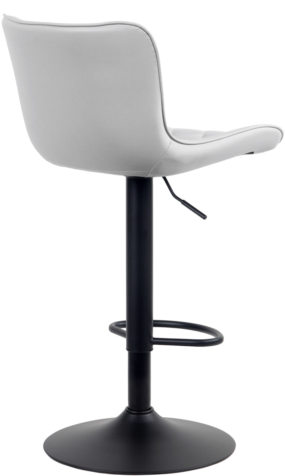 Lot de 2 Tabouret de bar Pivotant en pvc et synthetique Blanc