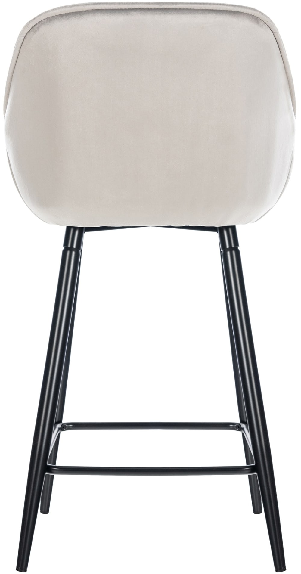 2er set Barhocker mit Metall-Gestell Samt grau - Maisons Du Monde