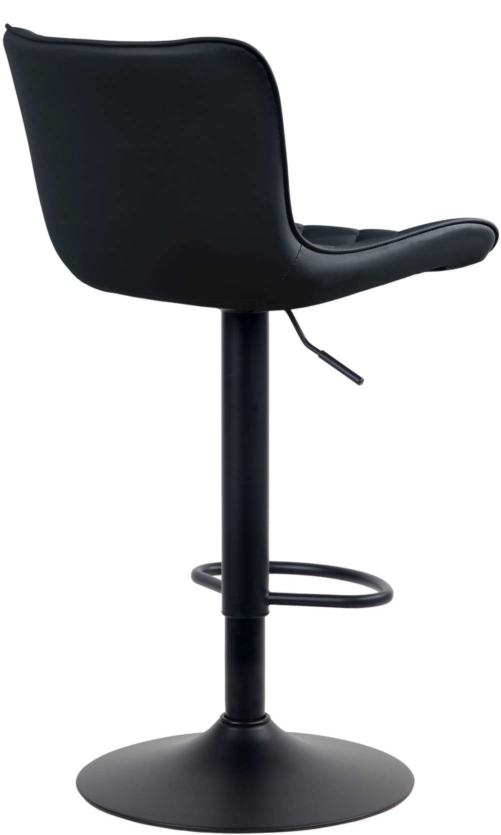 Tabouret de bar ajustable pivotant pvc et synthetique Noir - Maisons du Monde
