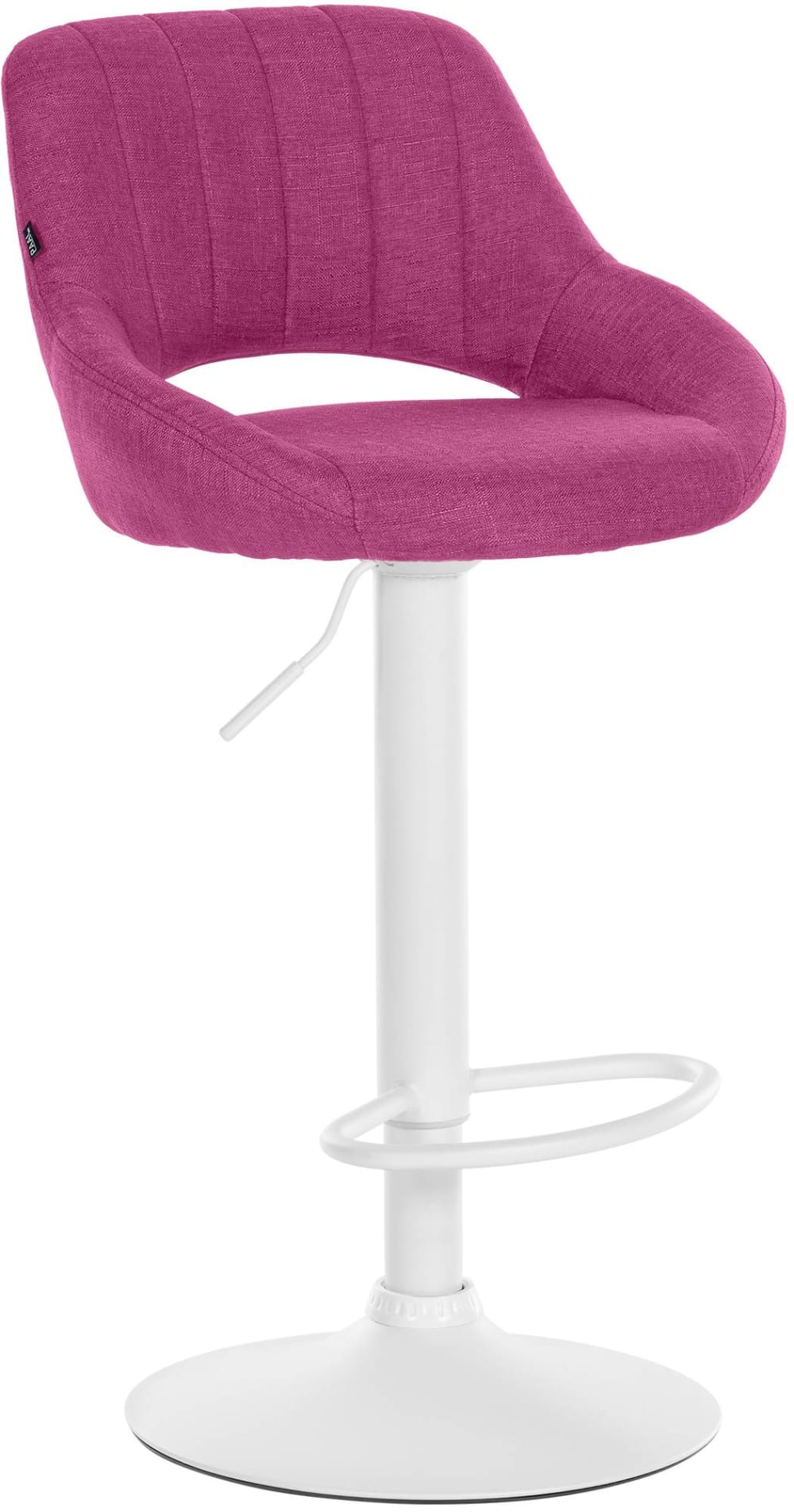Tabouret de bar en tissu ajustable pivotant stoff violet Tabouret de bar en tissu ajustable pivotant stoff violet