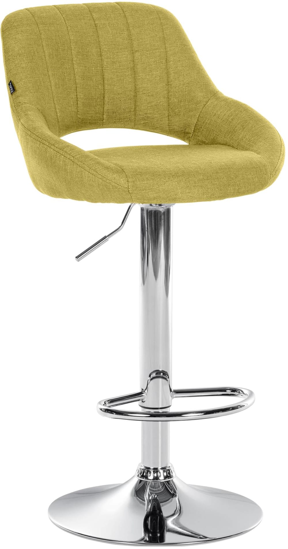 Sgabello da bar regolabile in tessuto colore verde - Modello Contemporaneo - Tessuto