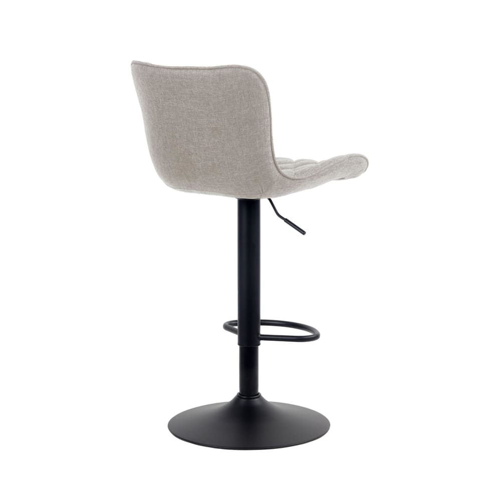 Barhocker höhenverstellbar drehbar Stoff taupe - Maisons Du Monde