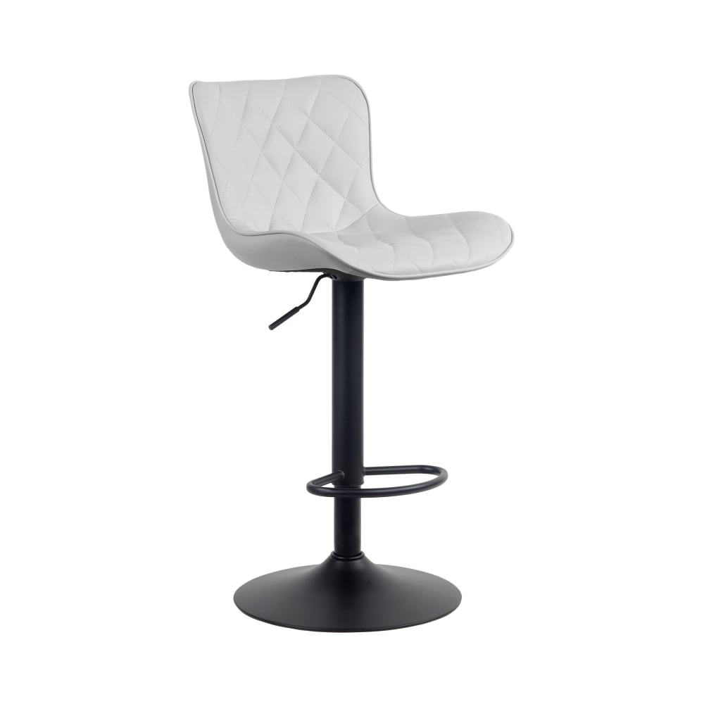 CLP Barhocker höhenverstellbar drehbar Kunstleder weiß style modern - Pvc - Polyvinlychlorid