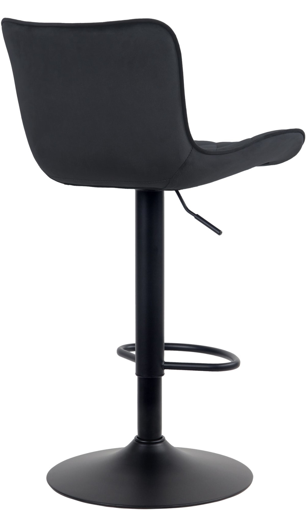 Set di 2 sgabelli da bar regolabili in Velluto Colore nero - CLP