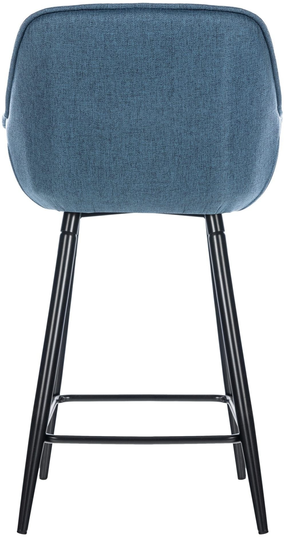 2er set Barhocker mit Metall-Gestell Stoff blau - Maisons Du