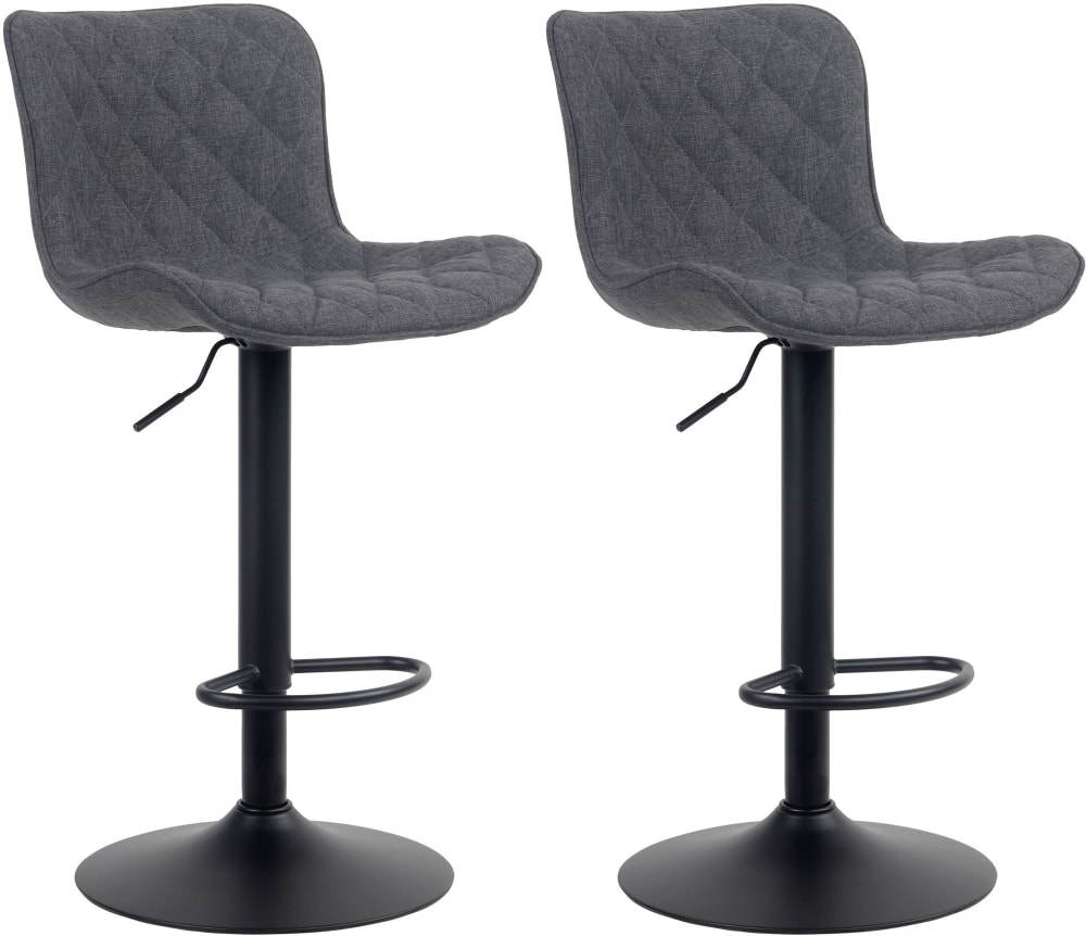 Lot 2 tabourets - noir bar