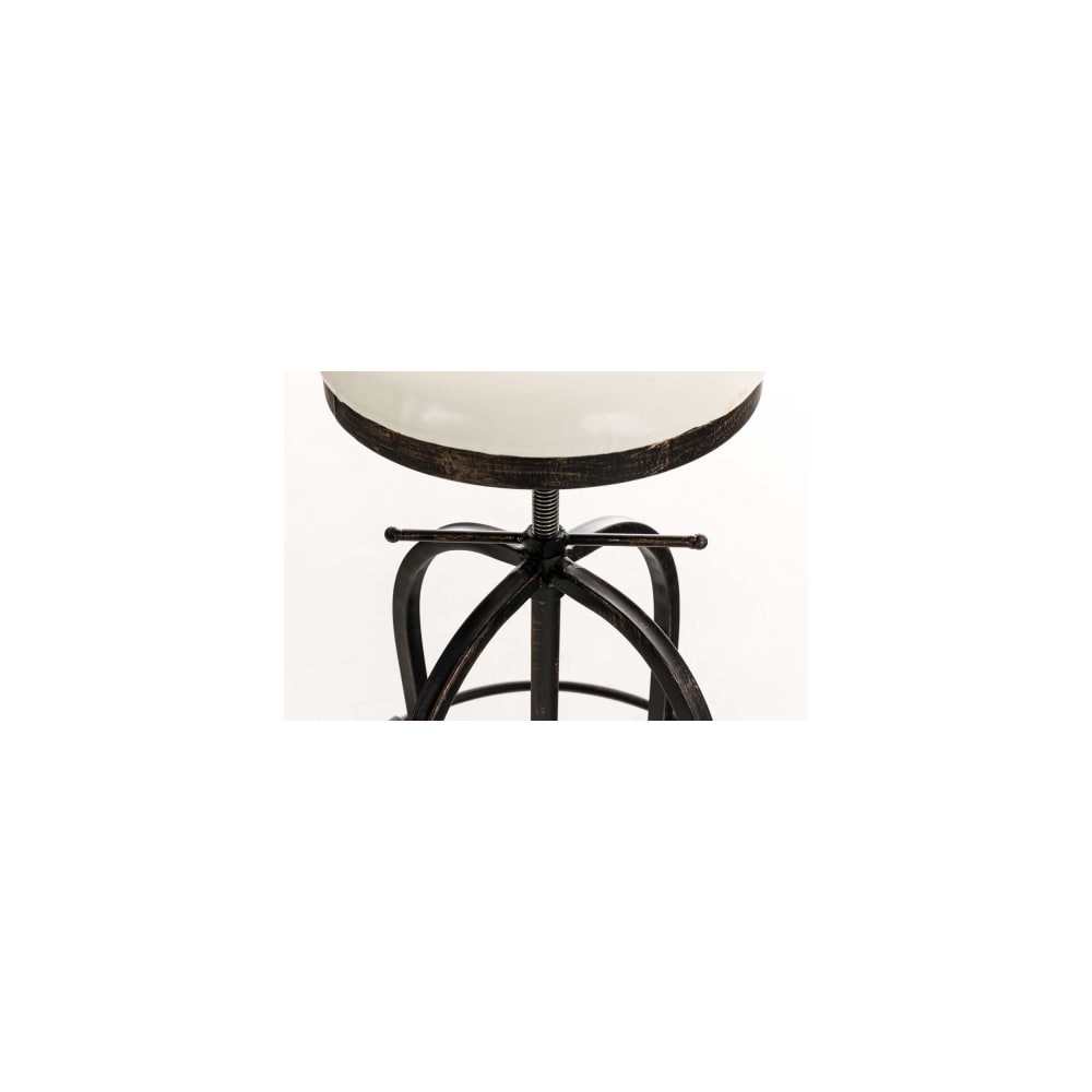 Tabouret de bar industriel réglable en métal Bronze