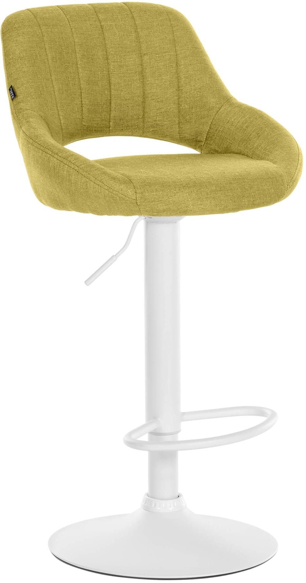 Tabouret de bar en tissu ajustable pivotant stoff vert Tabouret de bar en tissu ajustable pivotant stoff vert