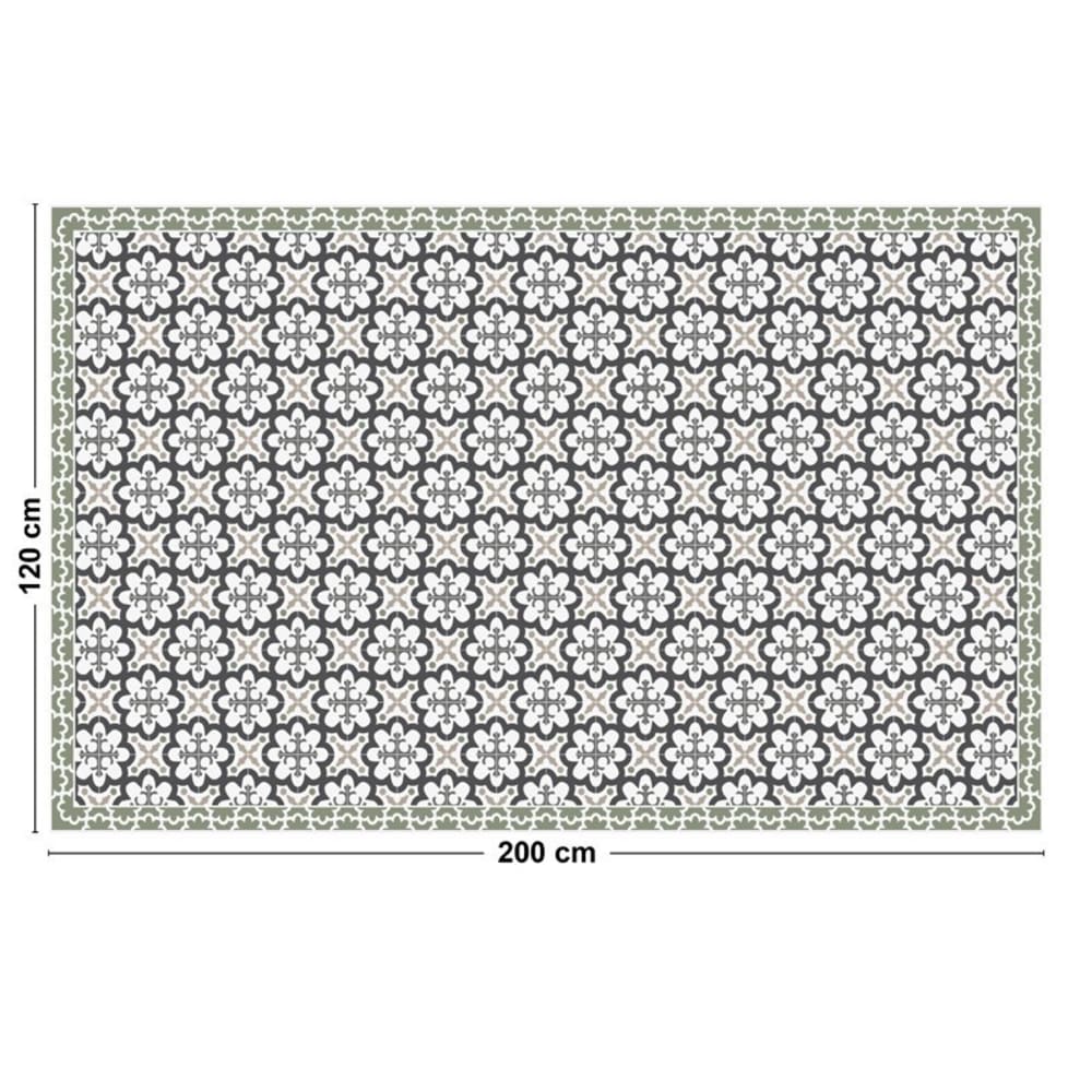 Tapis antidérapant - vinyle - int./ext. - vert - 120x200cm — vue 3