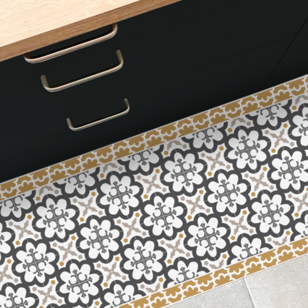 Tapis antidérapant - vinyle - int./ext. - Multicolore - 120x200cm