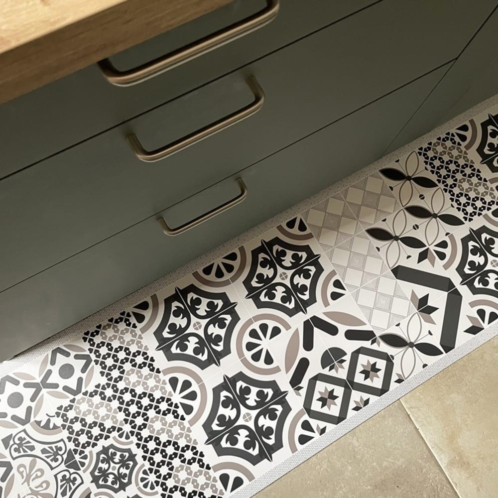 Tapis antidérapant - vinyle - int./ext. - Multicolore - 120x200cm