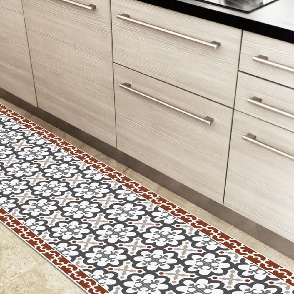 Tapis antidérapant - vinyle - int./ext. - Multicolore - 120x200cm