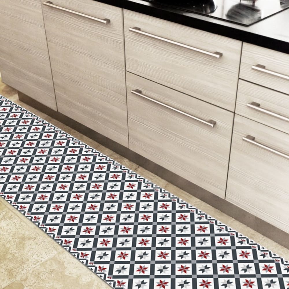 Tapis antidérapant - vinyle - int./ext. - Multicolore - 120x200cm