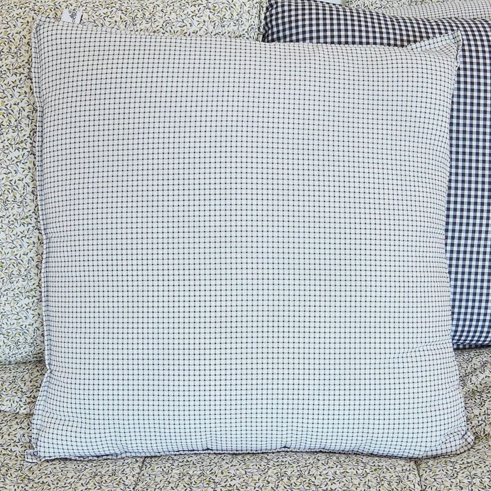 Cojín cuadrado de algodón estampado cuadrícula 45x45 cm - Maisons du Monde