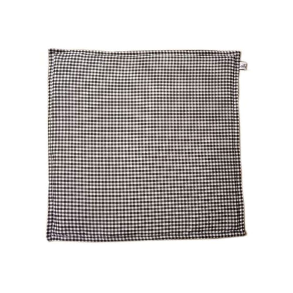 Coussin rectangulaire coton imprimé Noir